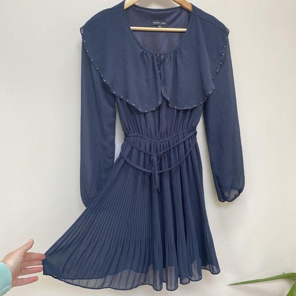 Womens Blue Dress - Picture 2 of 5